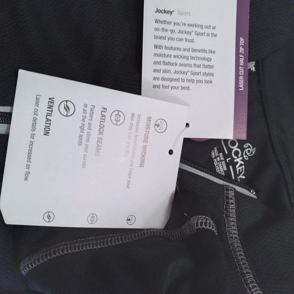 New Jockey Sport Women's Large Athletic Pullover Shirt Top - Picture 6 of 8